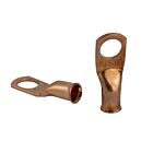 Techspan 762547C Copper Lugs Straight with Hole (Pack of 100)