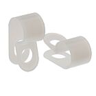 Techspan 766053C Natural Nylon Cable Clamps (Pack of 100)