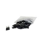 Techspan 766208C 1A Black Standard Blade Fuses (Pack of 100)