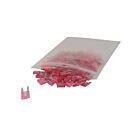 Techspan 766242C 4A Pink Mini Blade Fuses (Pack of 100)