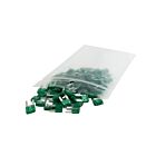 Techspan 766249C 30A Green Mini Blade Fuses (Pack of 100)