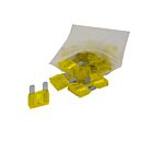 Techspan 766762Q 20A Yellow Maxi Blade Fuses (Pack of 25)