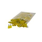 Techspan 766778C 20A Yellow Standard Blade Fuses (Pack of 100)