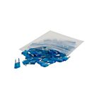Techspan 766788C 15A Blue Mini Blade Fuses (Pack of 100)