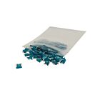 Techspan 766798C 15A Blue Mini (Low-Profile) Blade Fuses (Pack of 100)
