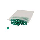 Techspan 766801C 30A Green Mini (Low-Profile) Blade Fuses (Pack of 100)