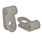 Techspan 767046C Black Nylon Cable Clamps (Pack of 100)