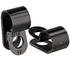Techspan 767053C Black Nylon Cable Clamps (Pack of 100)