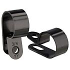 Techspan 767078C Black Nylon Cable Clamps (Pack of 100)