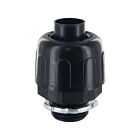 Techspan CCNY5000 Black 1/2" Nylon Liquid Tight Straight Connector