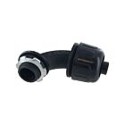 Techspan CCNY50900 Black 1/2" Nylon Liquid Tight 90° Connector