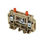 Techspan ERWT2-2TNBEIGE 57A Beige Screw Test/Disconnect Terminal with Double Test Socket