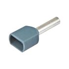 Techspan FER2-20-10D Grey Insulated Twin Ferrules (Pack of 500)