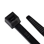 Techspan ICE-1150C-0 Black Cable Ties (Pack of 100)