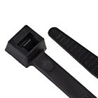 Techspan ICE-1450C-0 Black Cable Ties (Pack of 100)