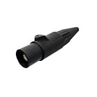 Techspan KL-400LMBK 400A Black Set Screw Male Plug