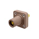 Techspan KL-400SFBN 400A Brown Stud Style Female Receptacle