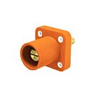 Techspan KL-400SMO 400A Orange Stud Style Male Receptacle