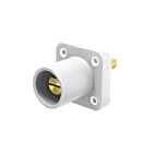 Techspan KL-400SMW 400A White Stud Style Male Receptacle
