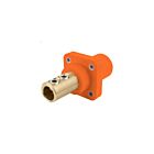Techspan KL-400SSMO 400A Orange Set Screw Male Receptacle