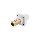 Techspan KL-400SSMW 400A White Set Screw Male Receptacle