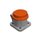 Techspan KL-DCO Orange Dust Cover for 400A Receptacle