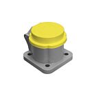 Techspan KL-DCY Yellow Dust Cover for 400A Receptacle