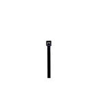 Techspan L-4180M UV Black Cable Tie (Pack of 1000)