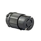 Techspan L17-30C 30A Black Twisting Female Connector