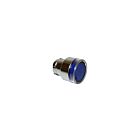 Techspan PB-BW36 10A Blue Flush Push Button Spring Return for Incandescent Bulbs