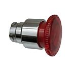 Techspan PB-BW44 10A Red Illuminated Mushroom Head 40Mm