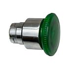 Techspan PB-BW63 10A Green Illuminated Mushroom Head 40Mm