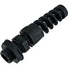 Techspan RFC07AA Black Nylon Cord Grips with Strain Relief