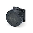Techspan SCA420R5W 20A 600V Black Pin and Sleeve Receptacle