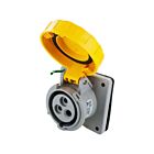 Techspan SCM320R4W 20A 125V Yellow Pin and Sleeve Receptacle
