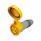 Techspan SCM330C4W 30A Yellow Pin and Sleeve Connector