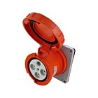 Techspan SCM4100R12W 100A Orange Pin and Sleeve Receptacle