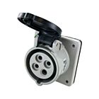 Techspan SCM420R5S 20A 600V Black Pin and Sleeve Receptacle