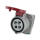 Techspan SCM420R7S 20A 480V Red Pin and Sleeve Receptacle