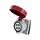 Techspan SCM420R7W 20A 480V Red Pin and Sleeve Receptacle