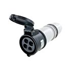 Techspan SCM430C5S 30A Black Pin and Sleeve Connector