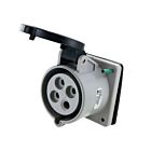Techspan SCM430R5S 30A 600V Black Pin and Sleeve Receptacle