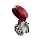 Techspan SCM430R7W 30A 480V Red Pin and Sleeve Receptacle