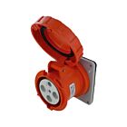Techspan SCM460R7W 60A 480V Red Pin and Sleeve Receptacle