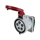 Techspan SCM530R7S 30A 227V/480V Red Pin and Sleeve Receptacle