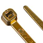 Techspan Tech-662788 Gold Cable Ties (Pack of 10)