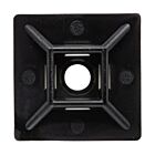 Techspan tech-662938 Black Cable Tie Mounts (Pack of 25)