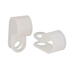 Techspan Tech-666054 Natural Nylon Cable Clamps (Pack of 10)
