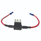 Techspan Tech-666267 10A Red Wire/Black Holder Fuse Taps