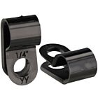 Techspan Tech-667076 Black Nylon Cable Clamps (Pack of 10)